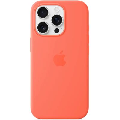 Funda de silicona con MagSafe para iPhone 16 Pro, Mandarina Funda de silicona con MagSafe para iPhone 16 Pro, Mandarina