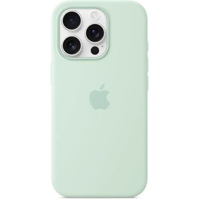 Capa de silicone para iPhone 16 Pro com MagSafe - Protege contra riscos e quedas Capa de silicone para iPhone 16 Pro com MagSafe - Protege contra riscos e quedas