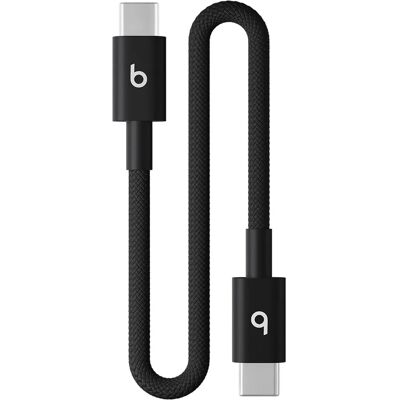 Beats USB-C to USB-C Woven Short Cable - 20cm Black Beats USB-C to USB-C Woven Short Cable - 20cm Black