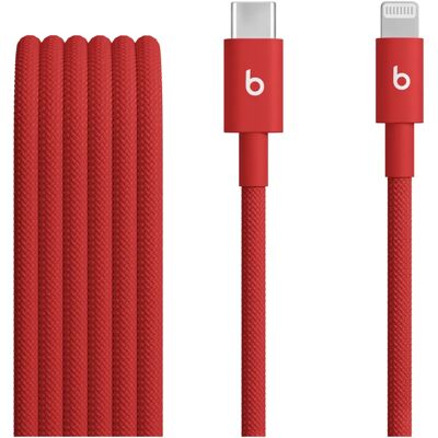 Apple Beats 1,5 m Vermelho - Cabo Apple Beats 1,5 m Vermelho - Cabo