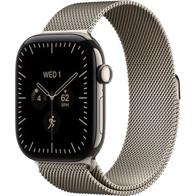 Apple - Watch Series 12 - Caixa de titânio - Pulseira Milanese - Smartwatch Apple - Watch Series 12 - Caixa de titânio - Pulseira Milanese - Smartwatch