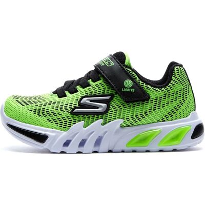 Skechers Jungen Flex Glow Elite Vorlo Leuchtende Sportschuhe - Lime Schwarz - Größe: 13,5 Skechers Jungen Flex Glow Elite Vorlo Leuchtende Sportschuhe - Lime Schwarz - Größe: 13,5