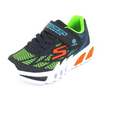 Skechers Jungen Flex Glow Vorlo Lichter Sportschuhe - Navy Multi - Kind Größe 3 Skechers Jungen Flex Glow Vorlo Lichter Sportschuhe - Navy Multi - Kind Größe 3