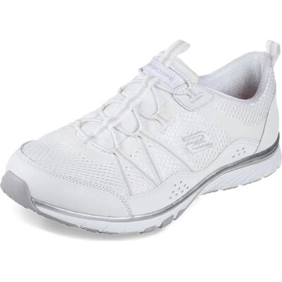 Skechers Wit Lichtgewicht mesh sneakers - Casual en hardlopen Skechers Wit Lichtgewicht mesh sneakers - Casual en hardlopen