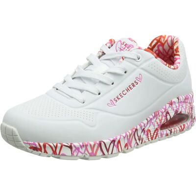 Skechers Λευκά Uno Loving Love Sneakers - Casual παπούτσια Skechers Λευκά Uno Loving Love Sneakers - Casual παπούτσια