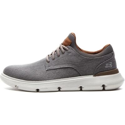 Sneakers Skechers Garza Grigie - Rotonda in Tessuto - Uomo Sneakers Skechers Garza Grigie - Rotonda in Tessuto - Uomo