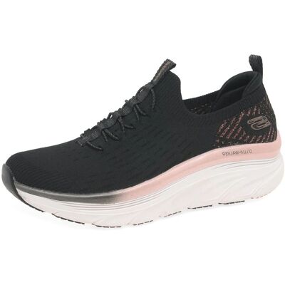 Skechers Dlux 149366BKRG Damen Ganzjahres Sneakers - Sneaker Skechers Dlux 149366BKRG Damen Ganzjahres Sneakers - Sneaker