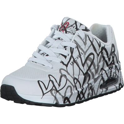 Skechers Uno Spread The Love Weiße Sneaker - Ganzjährig Produkt Skechers Uno Spread The Love Weiße Sneaker - Ganzjährig Produkt