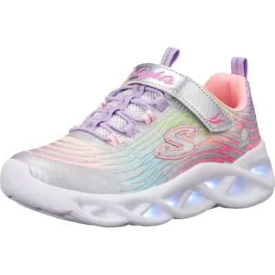Skechers Mädchen Twisty Brights Mystical Girls Turnschuhe - Silber Mehr - Größe 1.5 Skechers Mädchen Twisty Brights Mystical Girls Turnschuhe - Silber Mehr - Größe 1.5