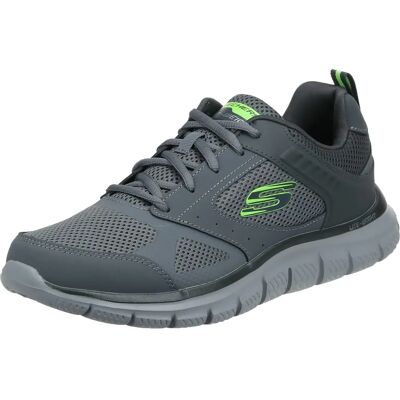 Baskets Skechers Syntac Gris Charbon - Sport & Entraînement - Publicité Baskets Skechers Syntac Gris Charbon - Sport & Entraînement - Publicité