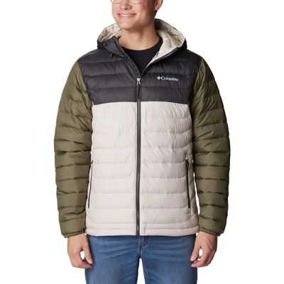 Columbia Powder Lite Hooded Jacket - dark stone/shark/stone green Columbia Powder Lite Hooded Jacket - dark stone/shark/stone green
