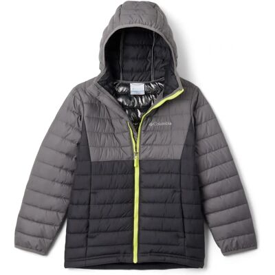 Columbia Boys Powder Lite Hooded Jacket - shark/city grey Columbia Boys Powder Lite Hooded Jacket - shark/city grey