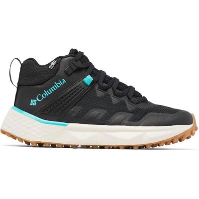 Columbia Facet 75 Mid Outdry Waterproof Hiking Shoe - Black/Bright Aqua - UK 6 Columbia Facet 75 Mid Outdry Waterproof Hiking Shoe - Black/Bright Aqua - UK 6