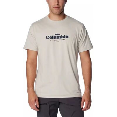 T-shirt Columbia Kwick Hike Gris foncé à col haut - Publicité T-shirt Columbia Kwick Hike Gris foncé à col haut - Publicité