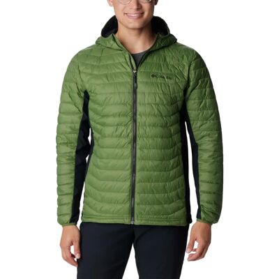 Columbia Herren Jacke Powder Pass Hooded - Schwarz/Grün - Jacke Columbia Herren Jacke Powder Pass Hooded - Schwarz/Grün - Jacke