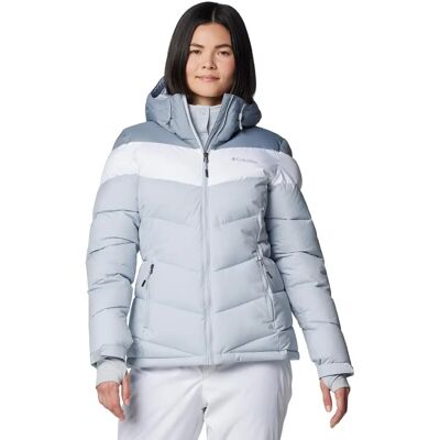 Columbia Abbott Peak II Insulated Waterproof Ski Jacket - Grey White - Women Columbia Abbott Peak II Insulated Waterproof Ski Jacket - Grey White - Women