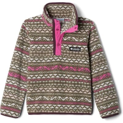 Columbia Helvetia II Sherpa Half Snap Fleece - Pink Madras - Barn Columbia Helvetia II Sherpa Half Snap Fleece - Pink Madras - Barn
