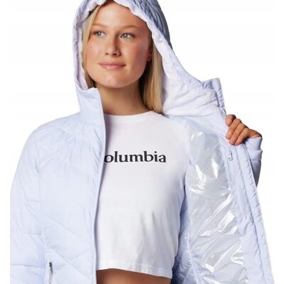 Chaqueta acolchada con capucha Columbia Heavenly - Nieve - Mujer Chaqueta acolchada con capucha Columbia Heavenly - Nieve - Mujer
