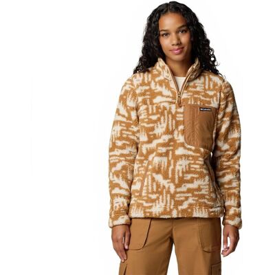 Columbia West Bend 1/4 Zip II Kvinna - camel brown highland tonal Columbia West Bend 1/4 Zip II Kvinna - camel brown highland tonal