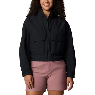 Columbia Paracutie Cropped Cargo Windbreaker - Black - Women Columbia Paracutie Cropped Cargo Windbreaker - Black - Women