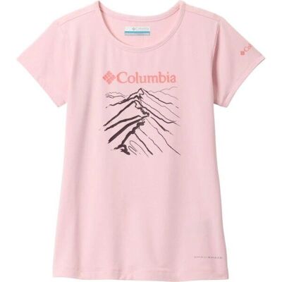 Tricou grafic Columbia Tech Trail cu mânecă scurtă - Copii Roz-Rosie Tricou grafic Columbia Tech Trail cu mânecă scurtă - Copii Roz-Rosie