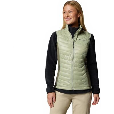 Columbia Gilet Powder Pass II Hybrid Donna - Verde Columbia Gilet Powder Pass II Hybrid Donna - Verde