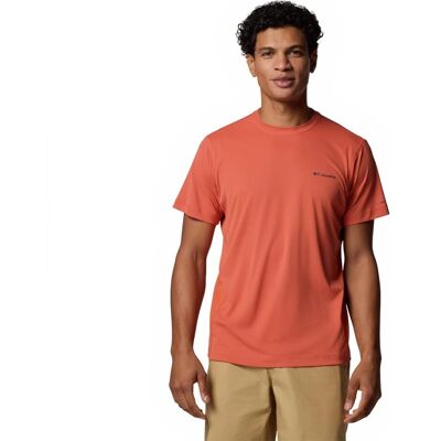 Columbia Herren Orange Zero Rules Leichtes Technisches T-Shirt - Sportbekleidung Columbia Herren Orange Zero Rules Leichtes Technisches T-Shirt - Sportbekleidung