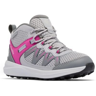Columbia Peakfreak Rush Mid Waterproof Hiking Shoe - Grey Wild Fuchsia - Children Columbia Peakfreak Rush Mid Waterproof Hiking Shoe - Grey Wild Fuchsia - Children