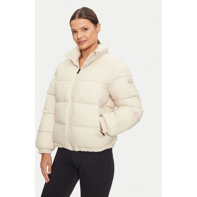 Beżowa Izolowana Luźna Kurtka - Moda i Funkcjonalność Beżowa Izolowana Luźna Kurtka - Moda i Funkcjonalność