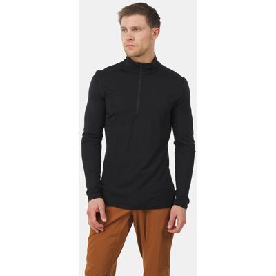 Icebreaker Merino 260 Tech LS Half Zip - Noir - T-shirt technique - Publicité Icebreaker Merino 260 Tech LS Half Zip - Noir - T-shirt technique - Publicité