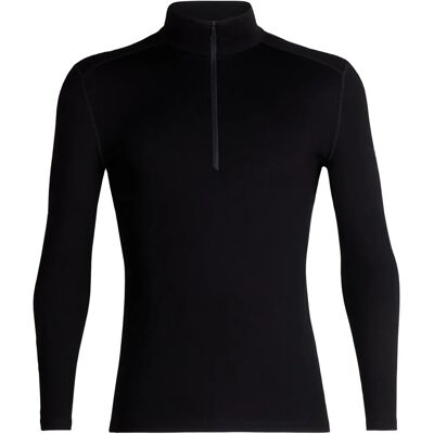 Icebreaker Merino 260 Tech LS Half Zip - Noir - Haut de Base Icebreaker Merino 260 Tech LS Half Zip - Noir - Haut de Base