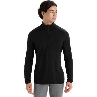 Icebreaker Herren 200 Oasis Half Zip Funktionsshirt Schwarz Icebreaker Herren 200 Oasis Half Zip Funktionsshirt Schwarz