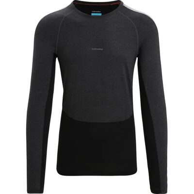 Icebreaker Merino lange mouw shirt voor heren - Jet Heather - Zwart - Maat XXL - Producttype Icebreaker Merino lange mouw shirt voor heren - Jet Heather - Zwart - Maat XXL - Producttype