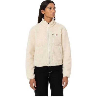 Dickies Mount Hope Fleece Jas - Wit - S - Casual buitenkleding Dickies Mount Hope Fleece Jas - Wit - S - Casual buitenkleding