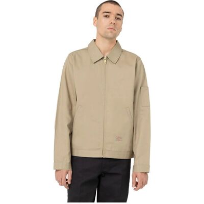 Dickies Eisenhower Beige Jacket - Military-Inspired Streetwear Dickies Eisenhower Beige Jacket - Military-Inspired Streetwear