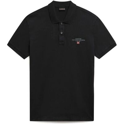 Napapijri Chemise polo en coton noir - Vêtements pour hommes - Publicité Napapijri Chemise polo en coton noir - Vêtements pour hommes - Publicité