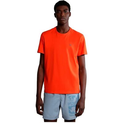 Napapijri Rood Katoenen T-Shirt - S Napapijri Rood Katoenen T-Shirt - S