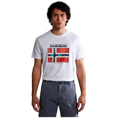 Napapijri Sguiro NP0A4H22002 Bianco - T-shirt Napapijri Sguiro NP0A4H22002 Bianco - T-shirt