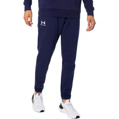 Joggeurs en fleece essentielle Under Armour - Marine Nuit/Blanc - Homme - Taille L - Publicité Joggeurs en fleece essentielle Under Armour - Marine Nuit/Blanc - Homme - Taille L - Publicité