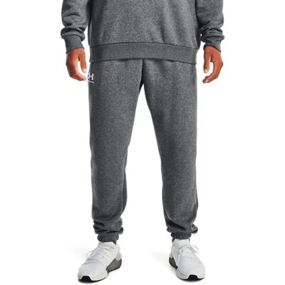 Under Armour Essential Fleece Joggers - Pitch Gray Medium Heather - Mand - Størrelse XL Under Armour Essential Fleece Joggers - Pitch Gray Medium Heather - Mand - Størrelse XL