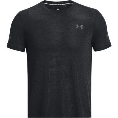 Under Armour Heren Seamless Stride T-Shirt Zwart Under Armour Heren Seamless Stride T-Shirt Zwart
