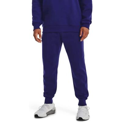 Męskie spodnie dresowe Under Armour Rival Fleece - Niebieski / Onyx Biały - Spodnie sportowe Męskie spodnie dresowe Under Armour Rival Fleece - Niebieski / Onyx Biały - Spodnie sportowe