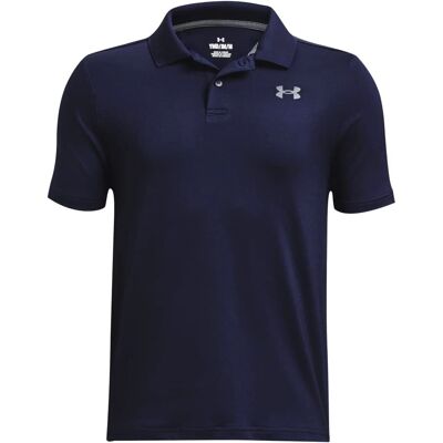 Polo de performanță pentru băieți Under Armour - Albastru noapte / Gri Pitch - YLG Polo de performanță pentru băieți Under Armour - Albastru noapte / Gri Pitch - YLG