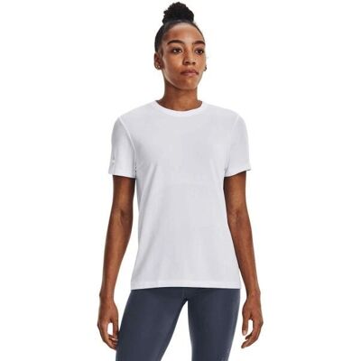 Camiseta de manga corta sin costura Under Armour para mujer Blanco Camiseta de manga corta sin costura Under Armour para mujer Blanco