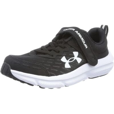 Under Armour Boys' Assert 10 AC Running Shoes - Black / White / White Under Armour Boys' Assert 10 AC Running Shoes - Black / White / White