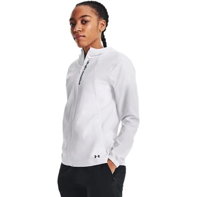 Under Armour White OutRun The Storm Jacket - Windproof & Water-Resistant Under Armour White OutRun The Storm Jacket - Windproof & Water-Resistant