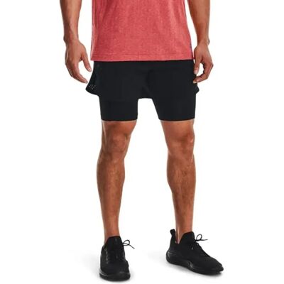 Under Armour Schwarze 2-in-1 Shorts - Leicht, Atmungsaktiv, Unterstützend Under Armour Schwarze 2-in-1 Shorts - Leicht, Atmungsaktiv, Unterstützend