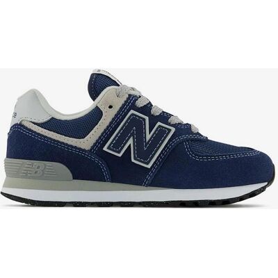 Baskets en cuir unisex - 574 Navy - Chaussures décontractées - Publicité Baskets en cuir unisex - 574 Navy - Chaussures décontractées - Publicité