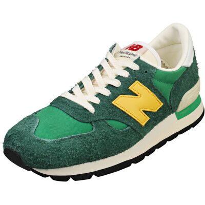 New Balance 990v1 Fabriqué aux États-Unis Chaussures de sport vertes pour hommes - Publicité New Balance 990v1 Fabriqué aux États-Unis Chaussures de sport vertes pour hommes - Publicité
