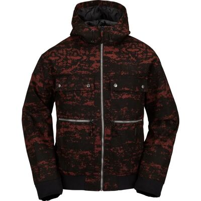 Volcom Dustbox Maroon Camo Jacka - Andningsbar Vattentät Utomhusutrustning Volcom Dustbox Maroon Camo Jacka - Andningsbar Vattentät Utomhusutrustning